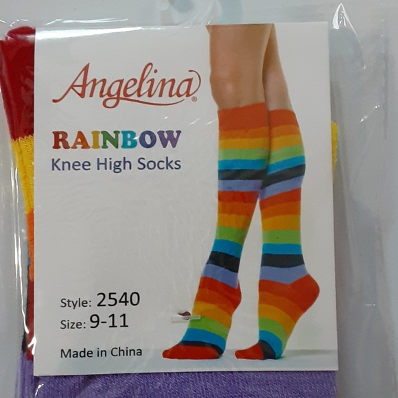 Rainbow Knee High Socks - Picture 2 of 2